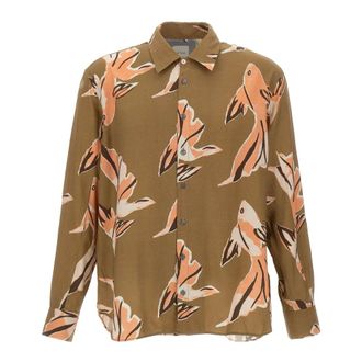Paul Smith Casual Shirts, male, Multicolor, Size: S Fish Print Shirt