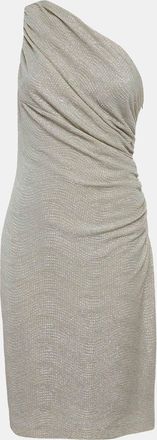 Ralph Lauren Lauren Ralph Lauren Metallic Lurex Knit One Shoulder Mini Dress