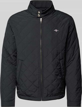 GANT Jacke mit Label-Details Modell QUILTED in Black, Größe XXXL