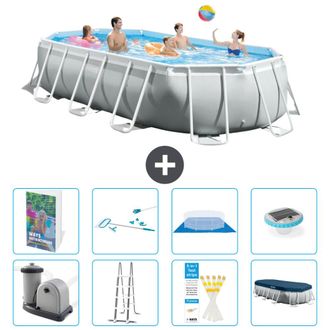 Intex Piscina Prism Frame Oval - 503x274x122 Cm - 9-piezas S595