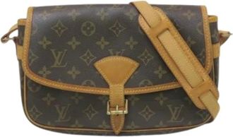 Louis Vuitton Pre-owned Cross Body Bags, female, Brown, Size: ONE SIZE Pre-owned Sologne Shoulder Bag