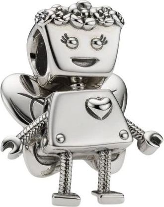 Pandora Floral Bella Bot Charm - Accessories - Mujer - Blanco - ONE SIZE