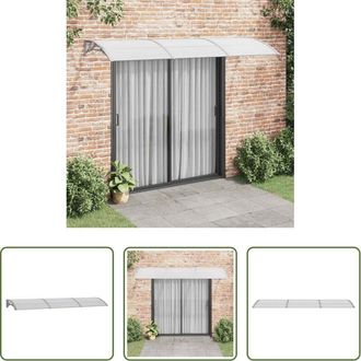 vidaXL vidaXL Tettoia in policarbonato - Tettoia per Porta Grigia 300x75 cm in Policarbonato