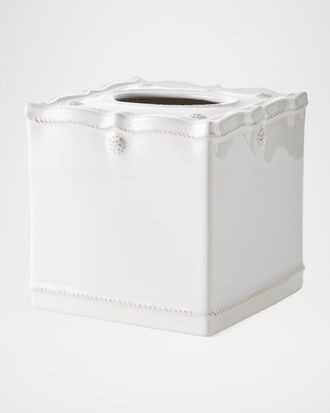 Juliska Berry & Thread Tissue Box Cover - Whitewash