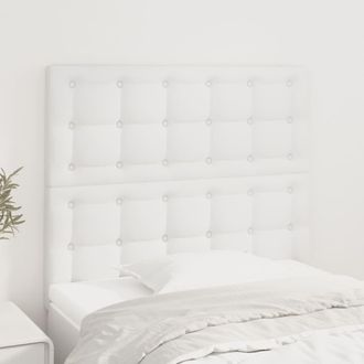 vidaXL Cabeceros 2 Unidades De Cuero Sint&eacute;tico Blanco 80x5x78/88 Cm Vidaxl