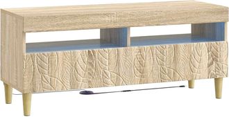 vidaXL Mueble De Tv Led Roble Sonoma Madera De Ingenier&iacute;a Vidaxl