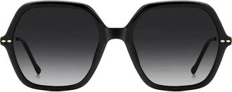 Isabel Marant Occhiali da sole con logo inciso - Nero