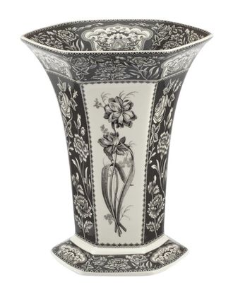 Spode Hexagonal Floral Vase