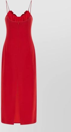 Magda Butrym wool-blend floral-appliqu&eacute; midi dress
