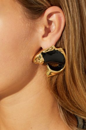 Jacquemus Poisson Earrings, Womens, Gold