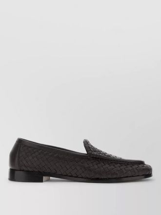 Bottega Veneta leather intreccio loafers