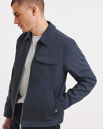 Jacamo Smart Zip Up Harrington