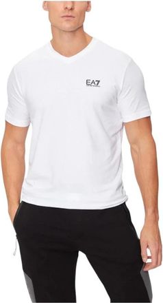Emporio Armani Minimalistisch Logo T-shirt - Heren - T-shirts - Wit - XL - Katoen - Tops