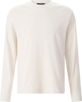 Vince Long Sleeve Tops - Heren - Longsleeves - Beige - S - Katoen - Tops