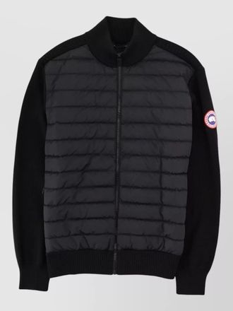 Canada Goose quilted front coat ribbed cuffs hem