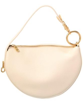 Burberry Knight Arc Leather Hobo Bag