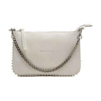 John Richmond Shoulder Bags, female, White, Size: ONE SIZE Studded Shoulder Bag