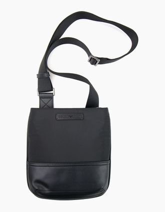 Emporio Armani Mens Armani Jeans Logo Messenger Bag Black - Size: OS