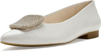 Paul Green Dancer Flats Womens Shoes Ivory Pearl : AT 8 (US Womens 10.5) M, Leather