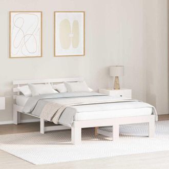 vidaXL Estructura De Cama 120 X 200 Cm Madera De Pino Macizo Vidaxl