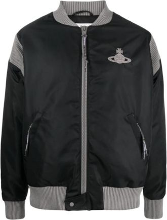 Vivienne Westwood Gestreept Cyclist Bomberjack - Heren - Bomber jackets - Zwart - L - Jassen