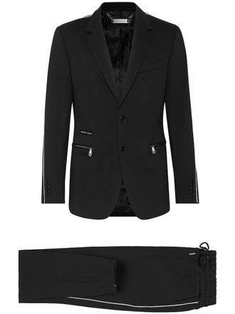 Philipp Plein sport style suit - Black