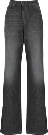 D.exterior Black Faded Cotton Denim Jeans