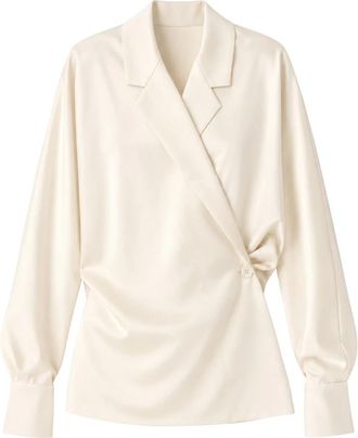Meimeij M6Ff 03 Blouse - Dames - Blouses - Beige - S - Polyester - Overhemden