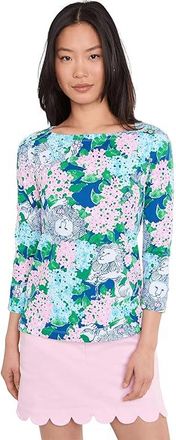 Lilly Pulitzer Callison Upf 50+ Top Womens Clothing Starlight Navy Lydia The Lion : XXS, Nylon/Spandex