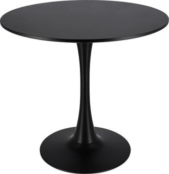 OEM Mesa Redonda Negra Moderna Para Sal&oacute;n, Comedor Y Cocina