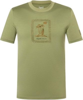 super.natural Palm Island Bio Jersey Tee Merinoshirt f&uuml;r Herren | oliv
