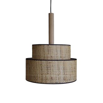 Tosel Suspensi&oacute;n metal,madera Alt.90cm natural ;Pantalla: natural