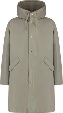 Jil Sander Parka - Heren - Parka Jassen - Groen - M - Katoen - Jassen