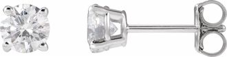 Diamond2Deal 3/4ct Lab-Grown Diamond Stud Earrings Clarity VS, Color F-G, 14k Gold