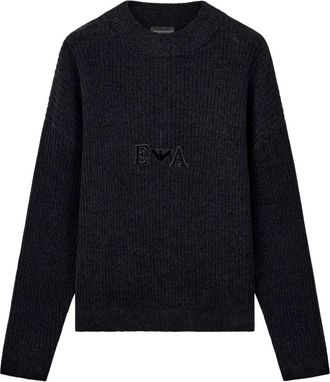Emporio Armani Round-neck Truien - Heren - Ronde hals truien - Grijs - M - Truien & Vesten