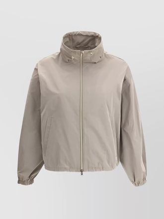 Herno functional waterproof jacket with adjustable collar