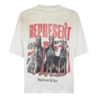 Represent T-Shirts, male, White, Size: 2XL Dream On Tour T-Shirt