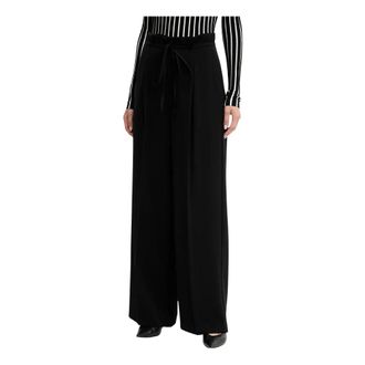Twinset Dames, Broeken, Zwart, Maat: S Leer