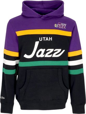 Mitchell & Ness Utah Jazz Hoodie NBA Teamkleuren - Heren - Hoodies - Veelkleurig - S - Katoen - Hoodies & sweatvesten