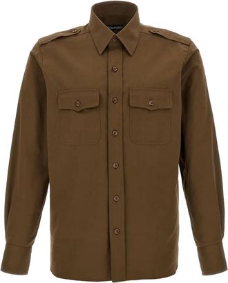 Tom Ford Camicia A Maniche Lunghe-Uomo