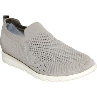 David Tate Galvin Slip-On Sneaker in Bone Fabric at Nordstrom, Size 10.5