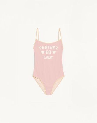 Valentino Costume Intero In Lycra Stampato Donna ROSA XL