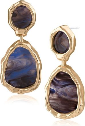Jardin Resin Molten Drop Earrings in Black/Gold at Nordstrom Rack