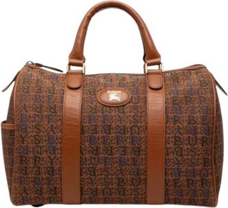 Burberry Pre-owned Boston Bag - Dames - Vintage Handtas - Bruin - ONE Size - Leer - Vintage