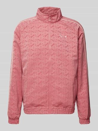 Puma Regular Fit Trainingsjacke mit Allover-Print in Rot, Gr&ouml;&szlig;e XXL