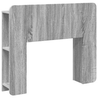 vidaXL Cabecero Con Armario Gris Sonoma Madera De Ingenier&iacute;a Vidaxl
