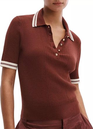 Rag & Bone Laurie Polo In Rosewood