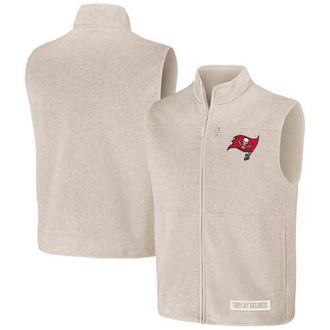 NFL Mens NFL x Darius Rucker Collection by Fanatics Oatmeal Tampa Bay Buccaneers Full-Zip Sweater Vest at Nordstrom, Size Small