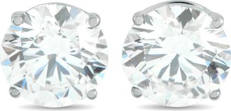 Luxury Bazaar 14K White Gold 4.61ct Lab-Grown Diamond Stud Earrings LG07-120925