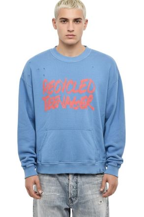 Dsquared2 Blue Graphic Print Sweatshirt